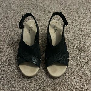 Clark’s Lafley Krissy Ankle Wedge